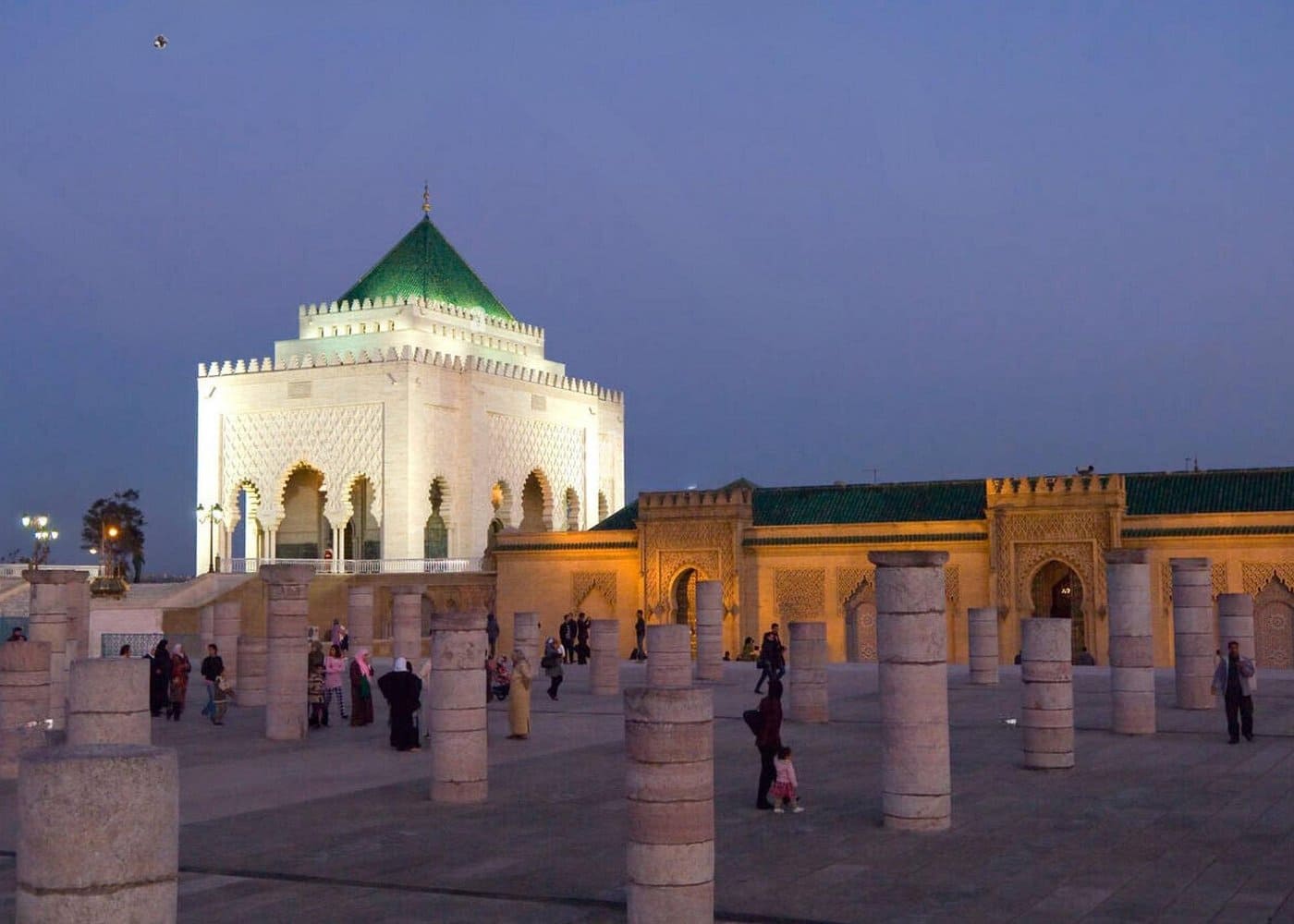 Rabat night tour with traditional Moroccan dinner – illuminated monuments and authentic feast