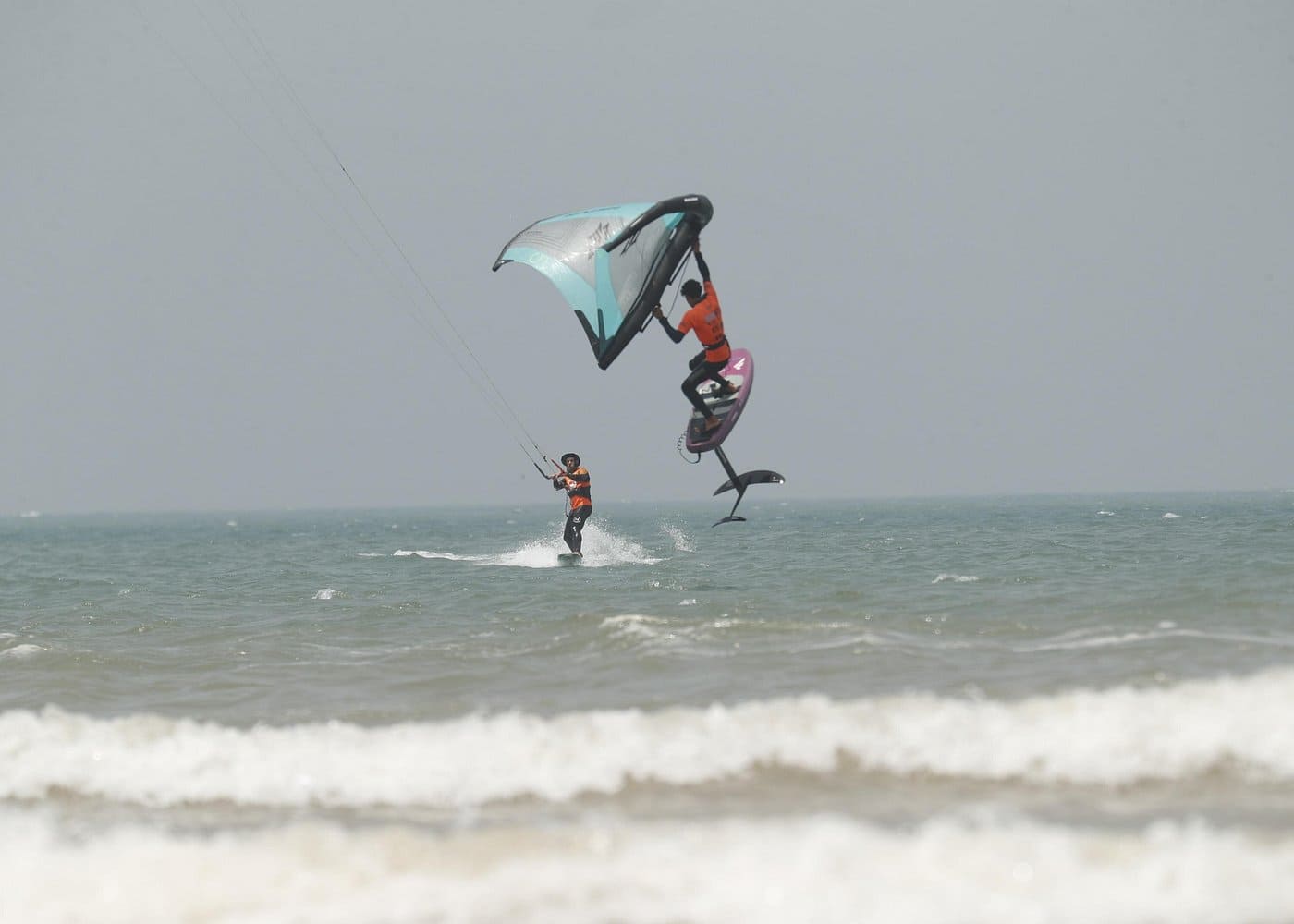 Private wingfoil initiation in Essaouira – beginner lesson on Morocco Atlantic coast